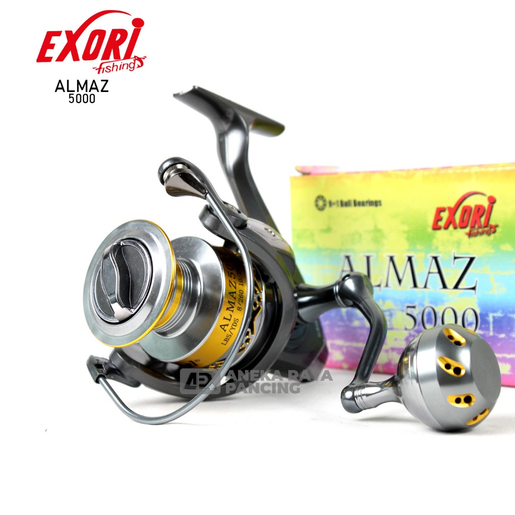 Reel Spinning Exori Almaz 2000 - 5000 | Aneka Raya Pancing