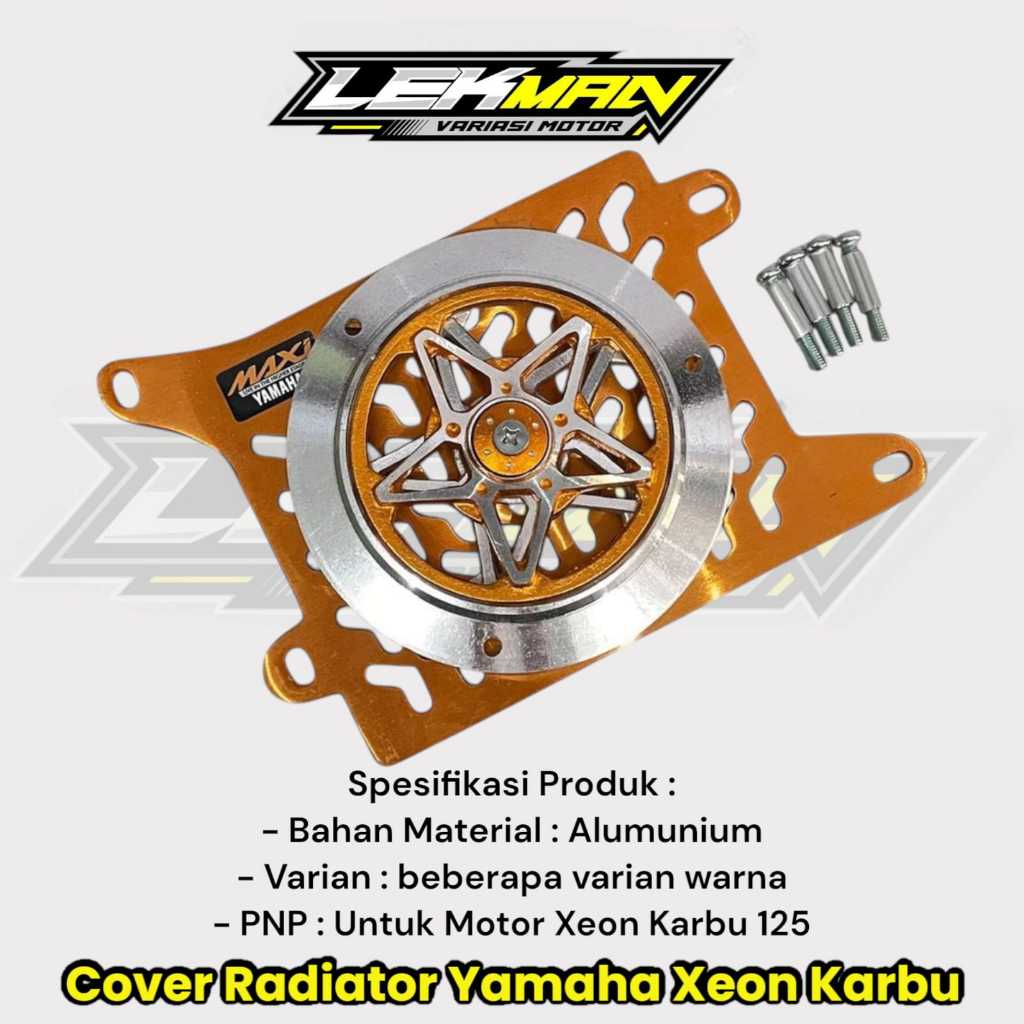 Cover Radiator Xeon Karbu Tutup Radiator Xeon Karbu Set Spinner Bintang