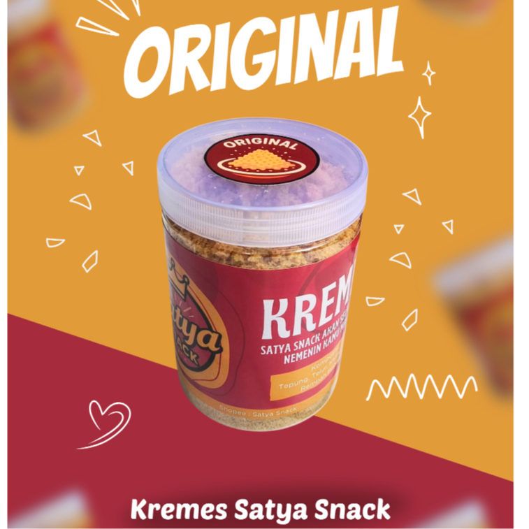 

Satya Snack – Kremes 270gr – Camilan Gurih dan Kriuk Bikin Nagih, Cocok Jadi Lauk ~ original ~ besar