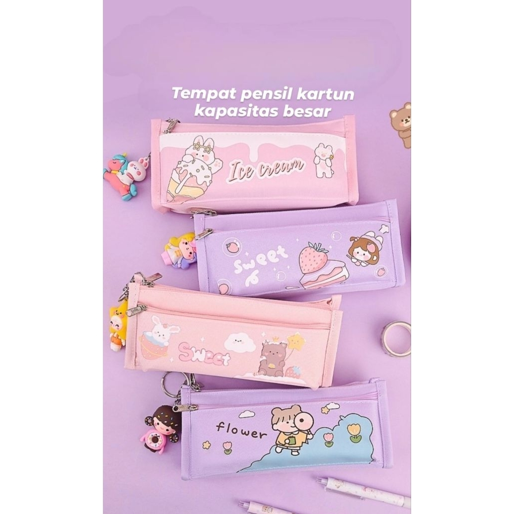 

Kotak pensil / kotak pensil anak sekolah / kotak pensil kanvas / kotak pensil lucu / pensil case stationery