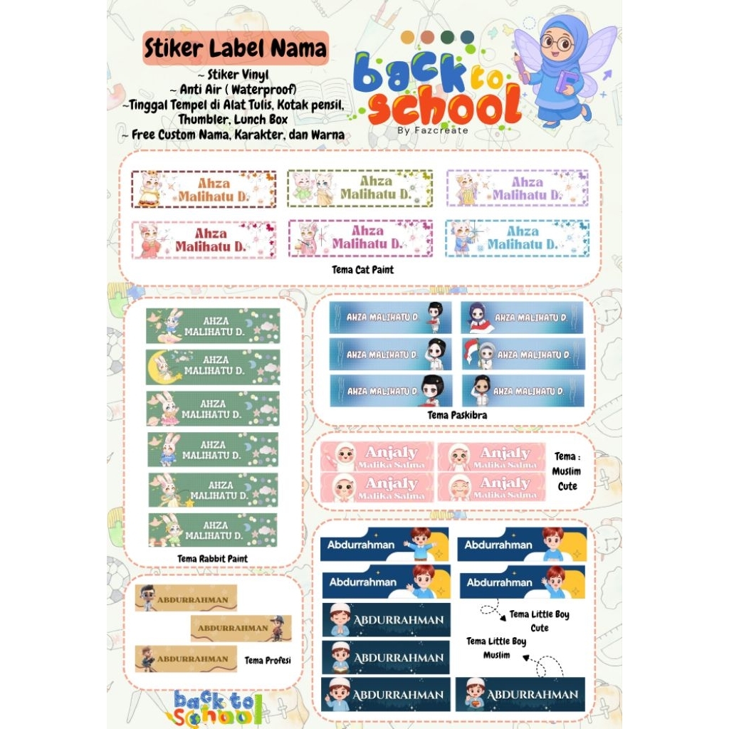 

Label Nama ATK isi 150-180 (Custom)