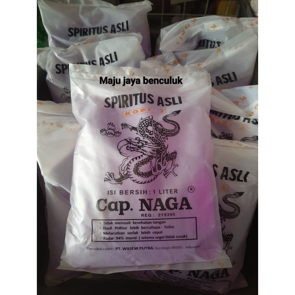 SPIRTUS CAP NAGA ASLI 100% / SPIRTUS ASLI CAP NAGA 1 LITER / PIRTUS CAP NAGA ASLI 1 LITER