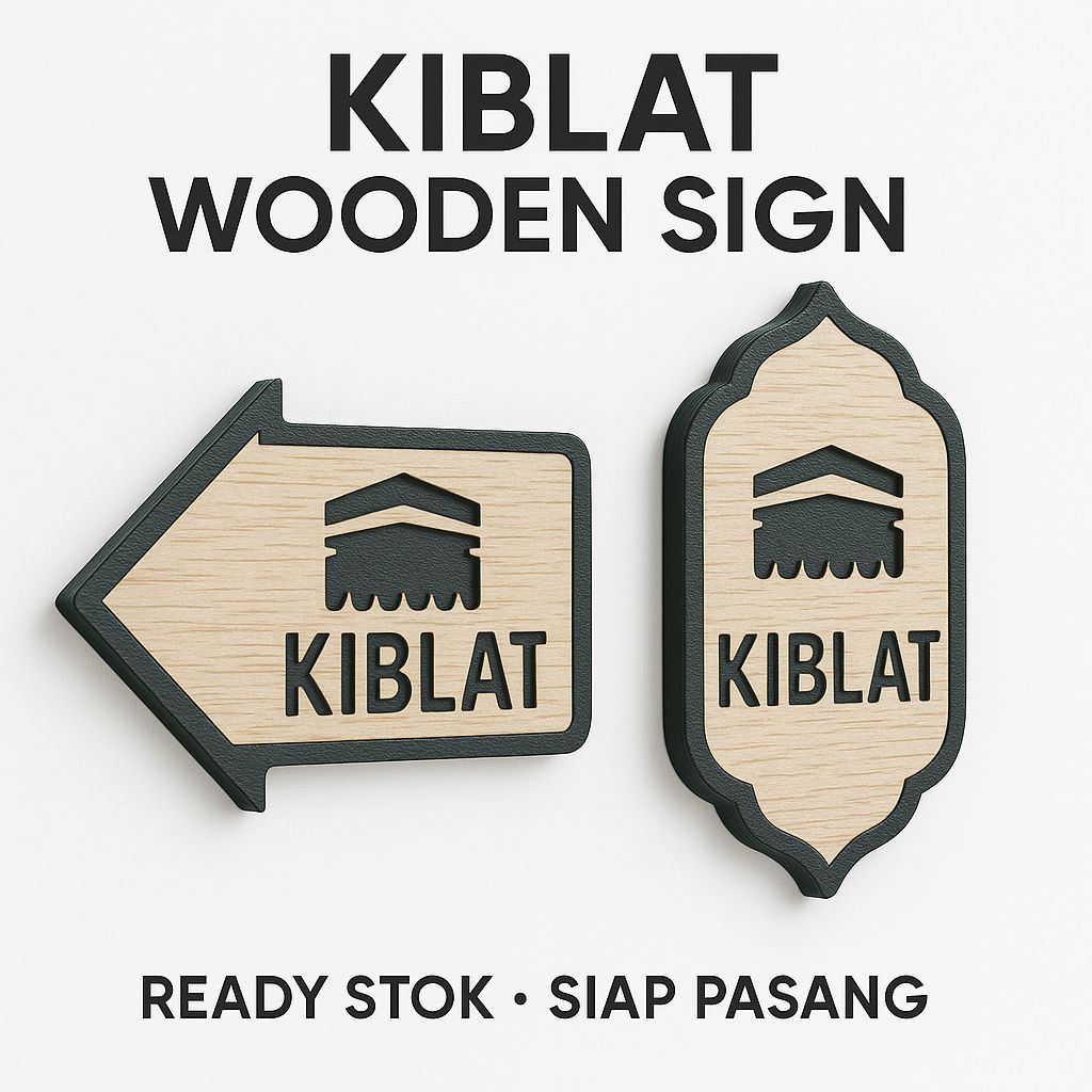Sign Arah Kiblat Penanda Kiblat