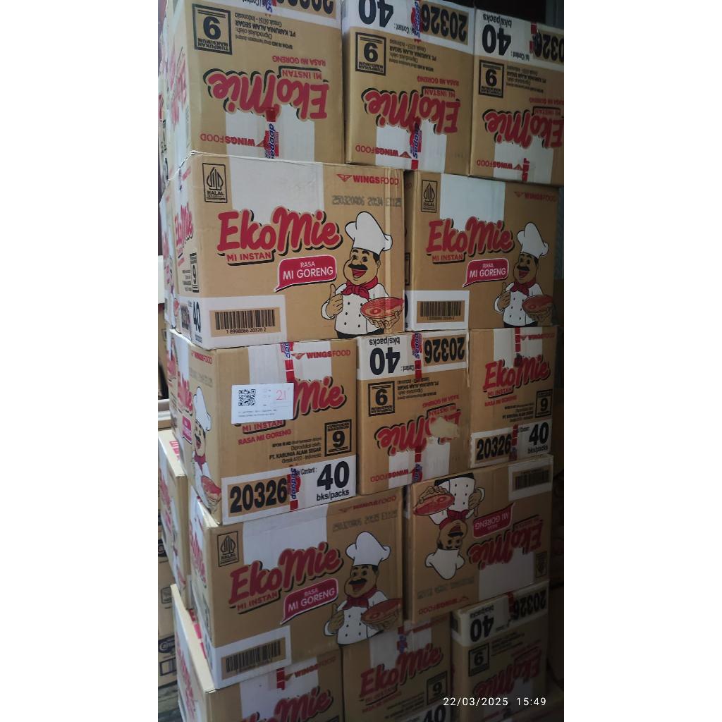 

[1 KARTON] Ekomie Instant Rasa Mie Goreng 1 Dus Isi 40pcs Nisadkc