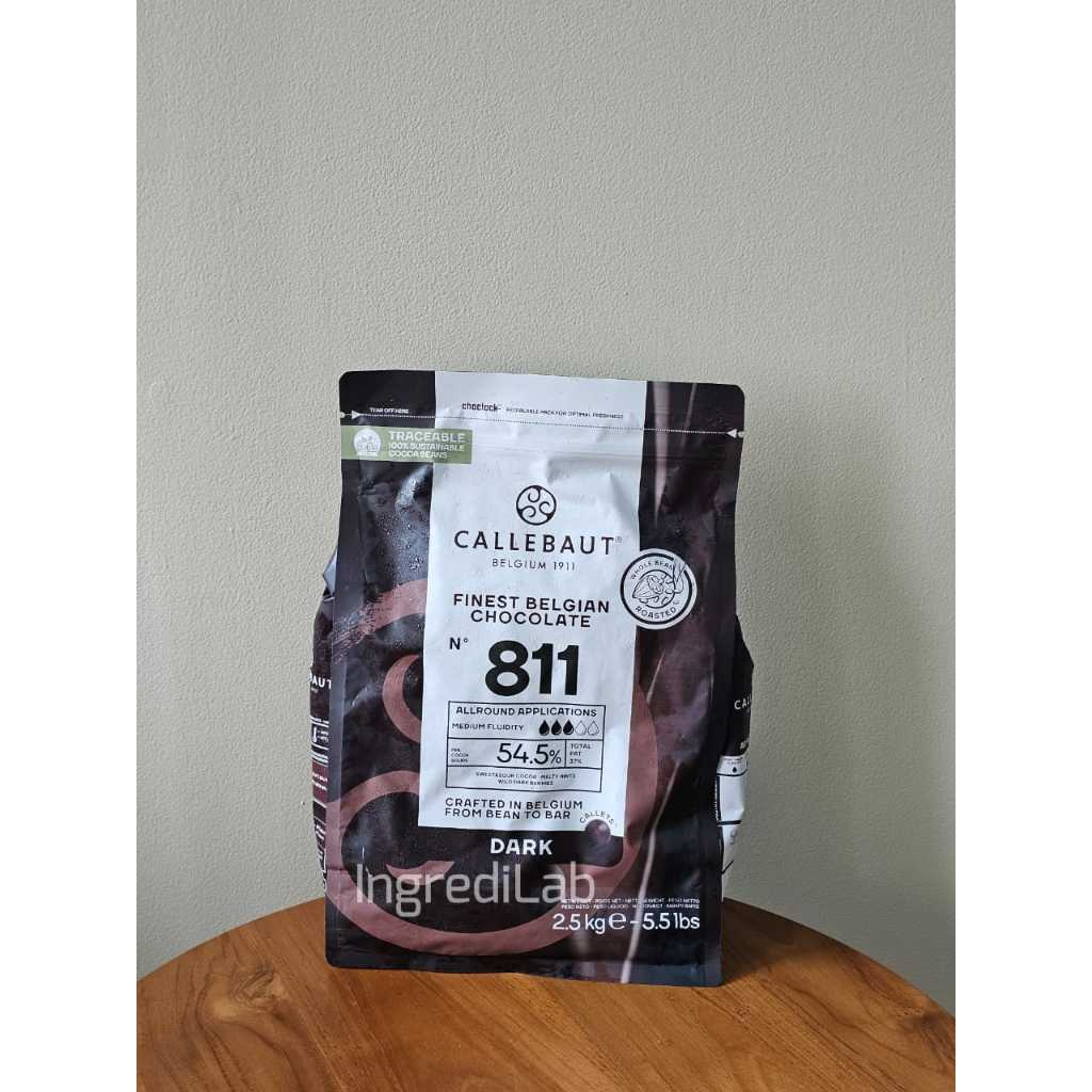 

Coklat Callebaut 811 | Dark Chocolate 54.5% Chocolate Couverture 500gr REPACK