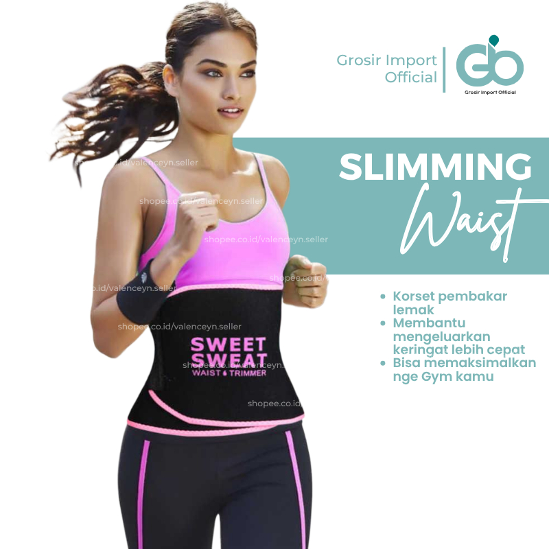 Sabuk Korset Pelangsing Pengecil Perut Buncit Pembakar Lemak Sweat Waist Peramping Pinggang Stagen K