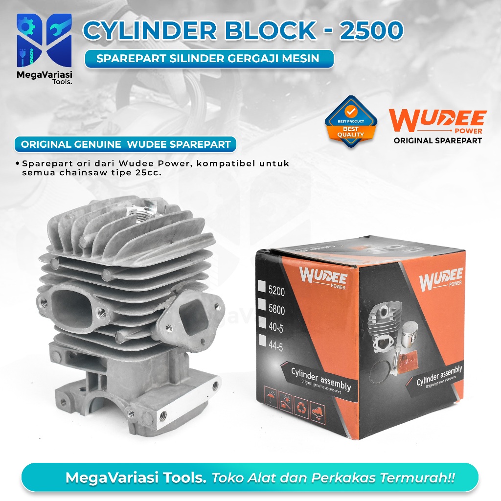 Cylinder Block Senso 2500//25cc Diameter  Chainsaw Senso