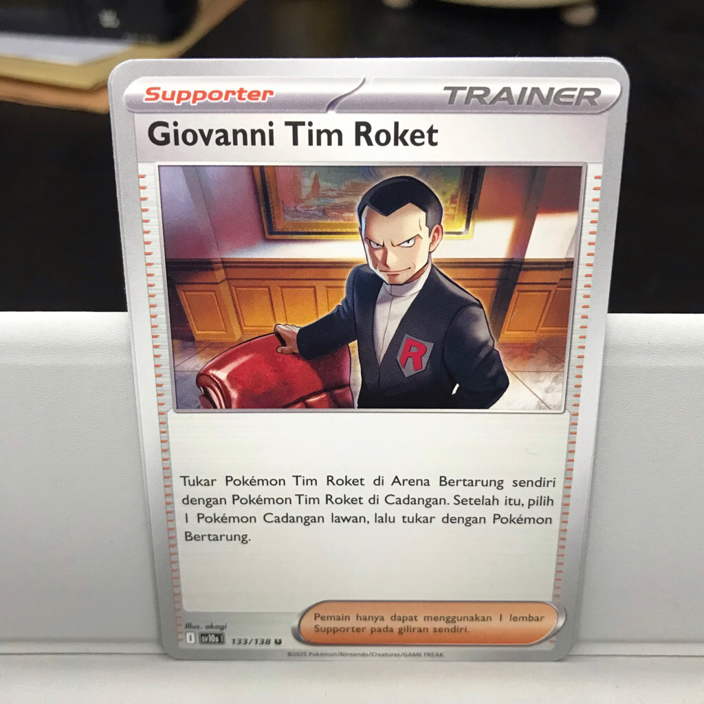 Giovanni Tim roket Trainer Kehadiran Juara kartu Pokemon Indones