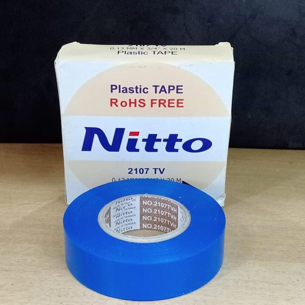 

Isolasi listrik biru nitto 3/4" x 20M kuat tahan lama murah terbaik