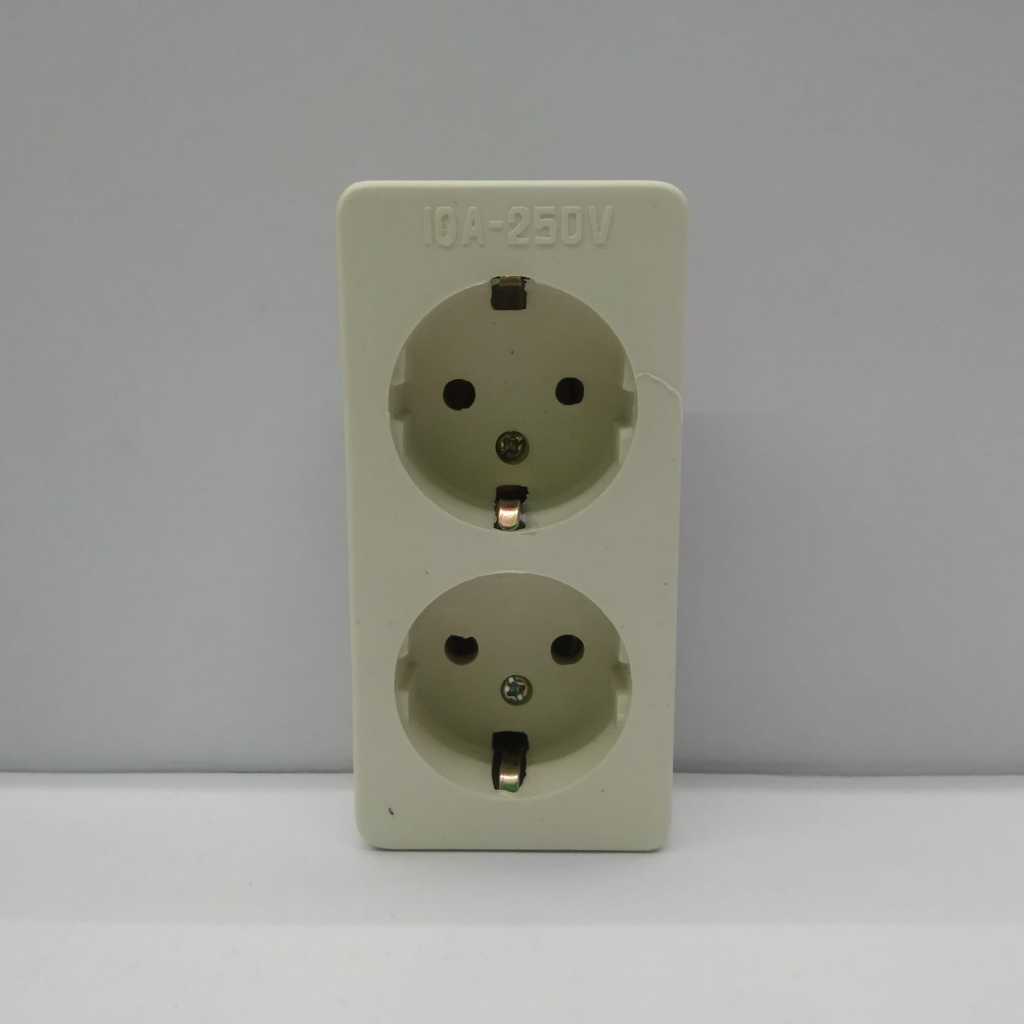 Stop Kontak Arde Dexicon 2 Lubang - Colokan Listrik Standar SNI