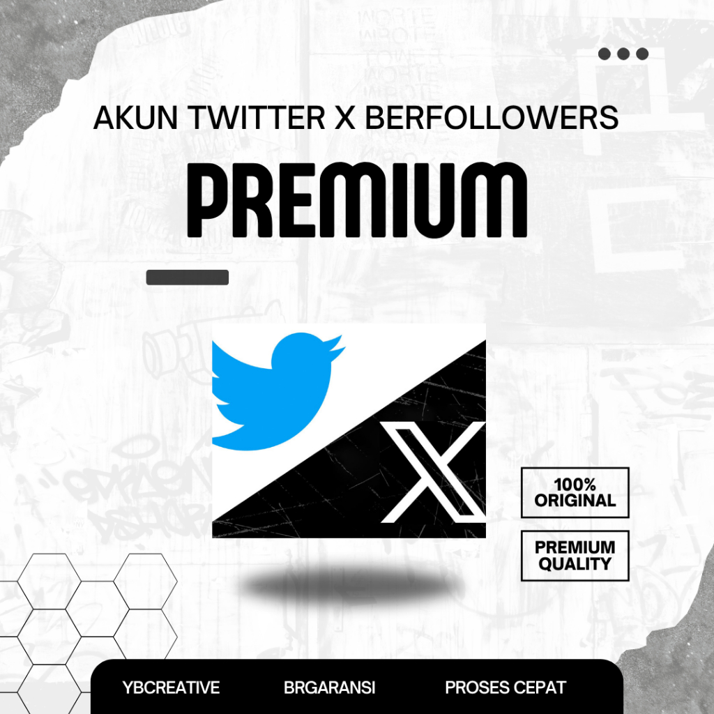 YBCreative Akun Twitter x Berfollowers Premium