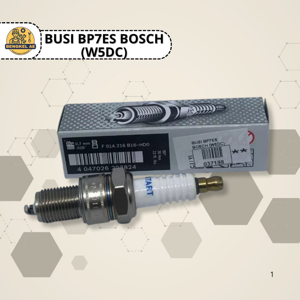 Busi BP7ES BOSCH (W5DC) || Busi BP7ES (W5DC) Satria 2T Ninja RGR TS125 RXZ Merk BOSCH