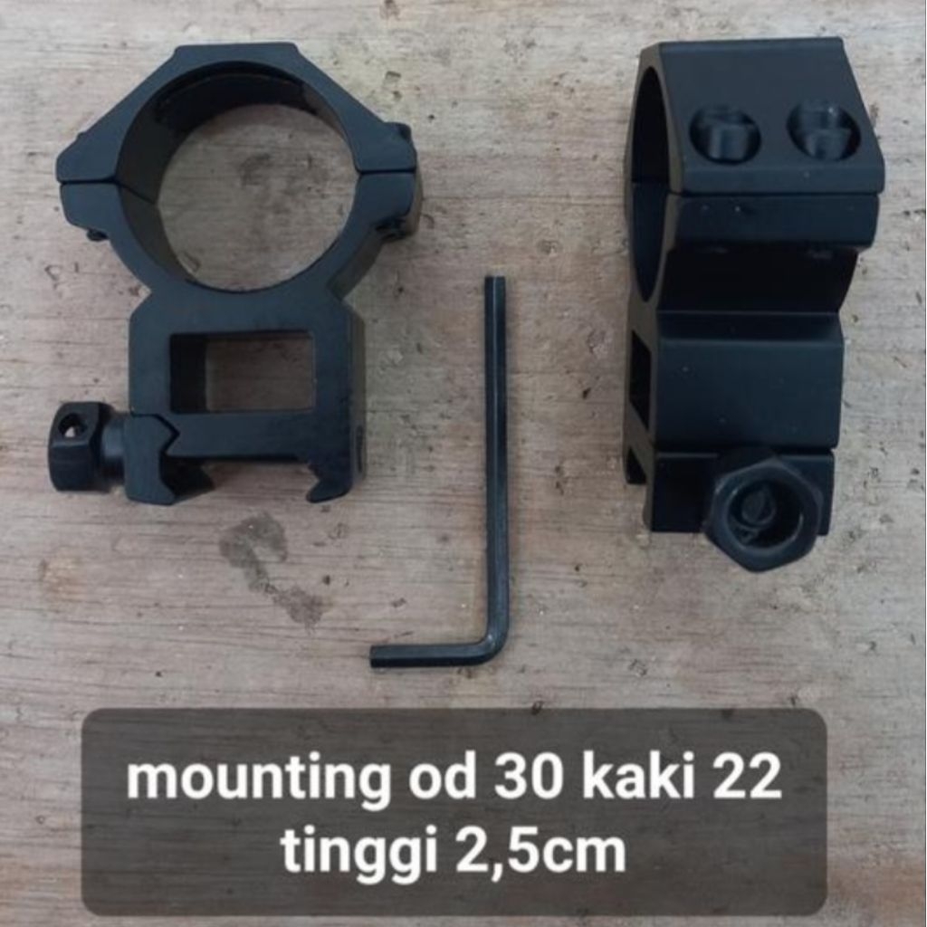 Mounting Teleskop Tinggi, Od 30 kaki 22