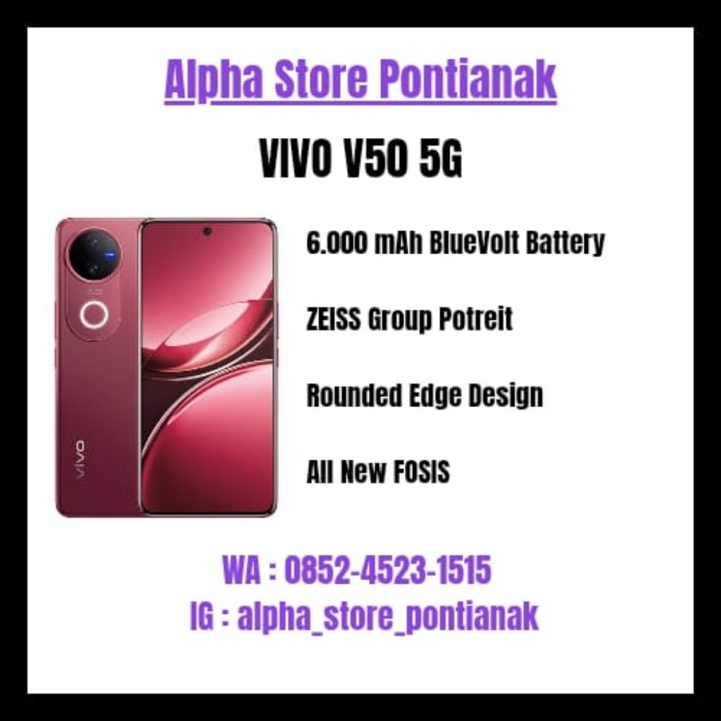 VIVO V50 5G 12/512GB ORIGINAL GARANSI