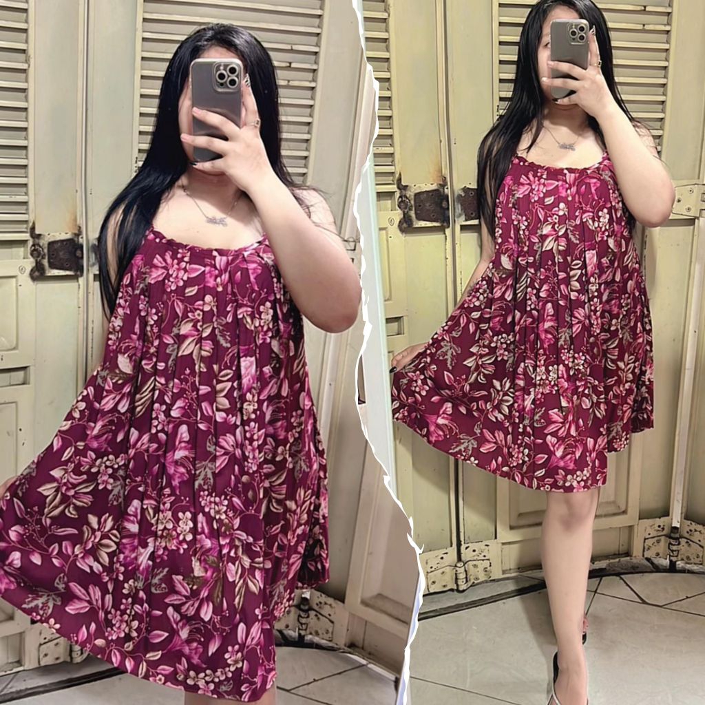 daster bali jumbo tali pendek leona Ld 140