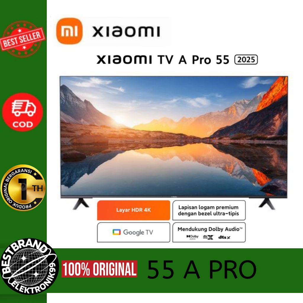 XIAOMI 55 A PRO 2025 LED TV 55 INCH  GOOGLE TV UHD 4K DOLBY AUDIO 55INCH 55APRO2025