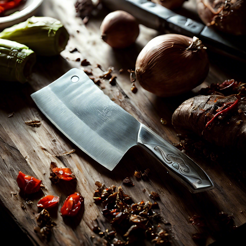 Pisau Golok Full Stainless tebal dan Super tajam  pisau Daging Tulang Cincang Tebal Chopper