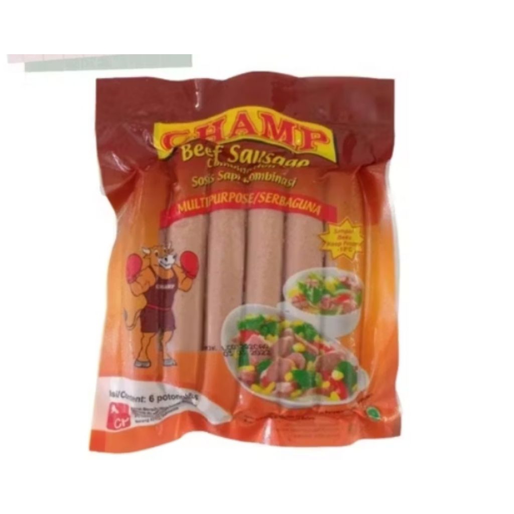 

sosis sapi champ 150g isi 6pcs
