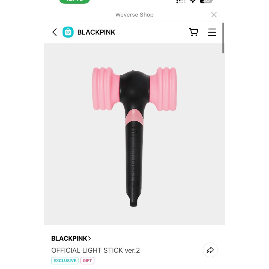 OPEN DP PO (LIGHTSTICK BLACKPINK VER.2) baca deskripsi
