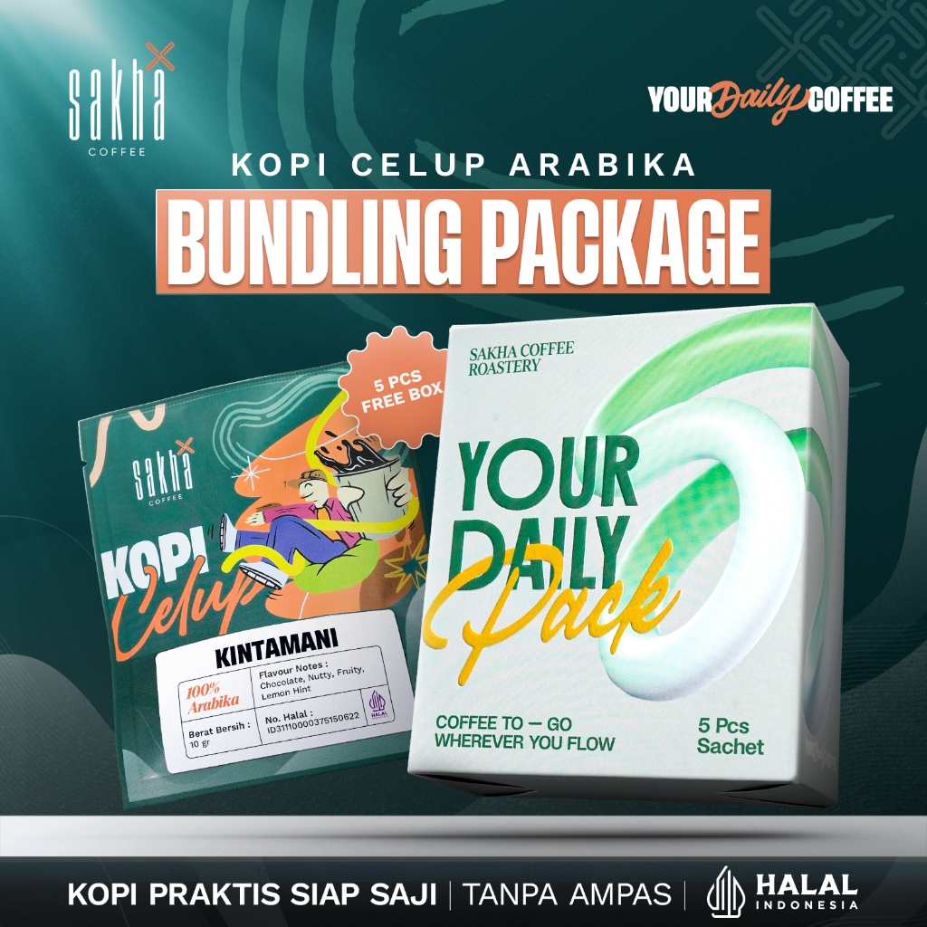

Kopi Sachet Celup Arabika Arabica Coffe Saset Asli Murni Tanpa Ampas