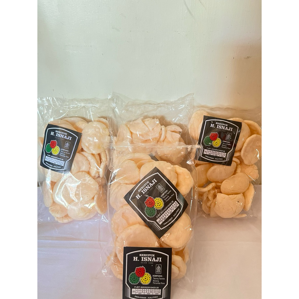 

kerupuk udang oren gurih H.Isnaji 1pcs (isi 10)