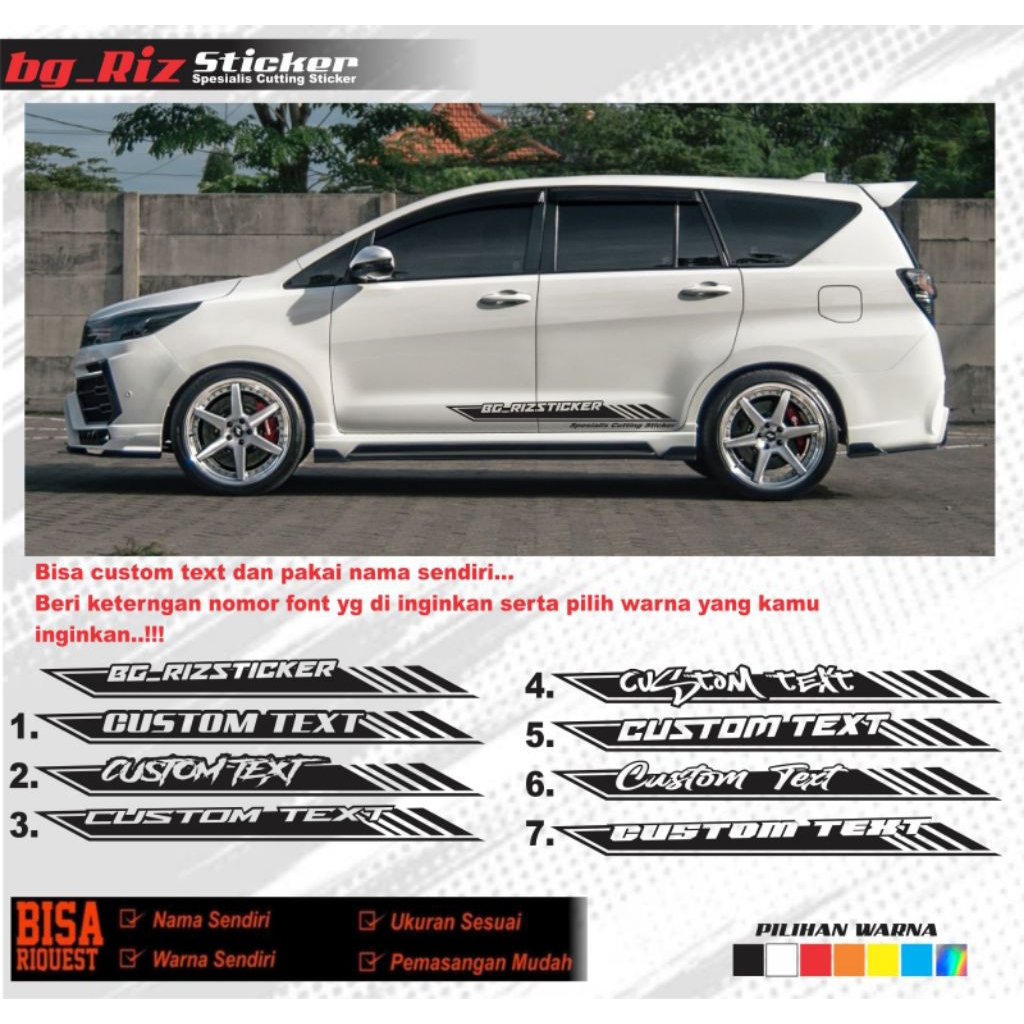 CUTTING STIKER BODY SAMPING MOBIL / Cutting stiker samping simple keren