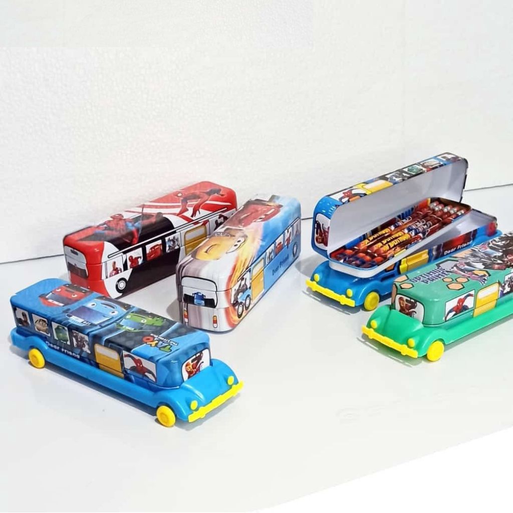 

[YOBANA] KOTAK PENSIL TEMPAT PENSIL PENCIL CASE KALENG MOBIL CAPTAIN AMERICA TAYO OPTIMUS PRIME CAR BUS