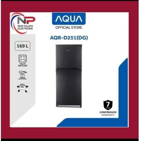 LEMARI ES AQUA AQR-D251 DG / LEMARI ES AQUA 2 PINTU