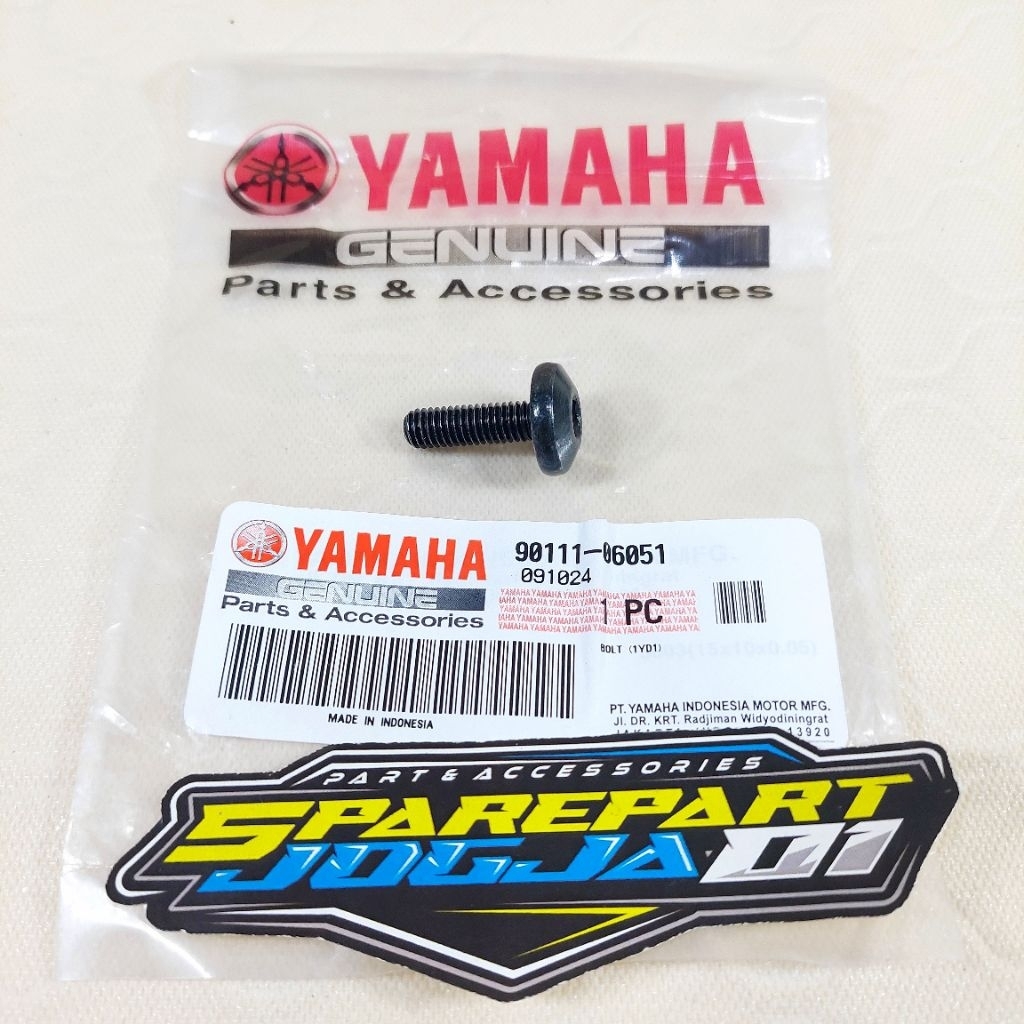 Baut Gantungan Barang Mio M3  Z Soul Gt Xride 125 Lexi Free Go ASLI ORIGINAL YAMAHA 90111-06051