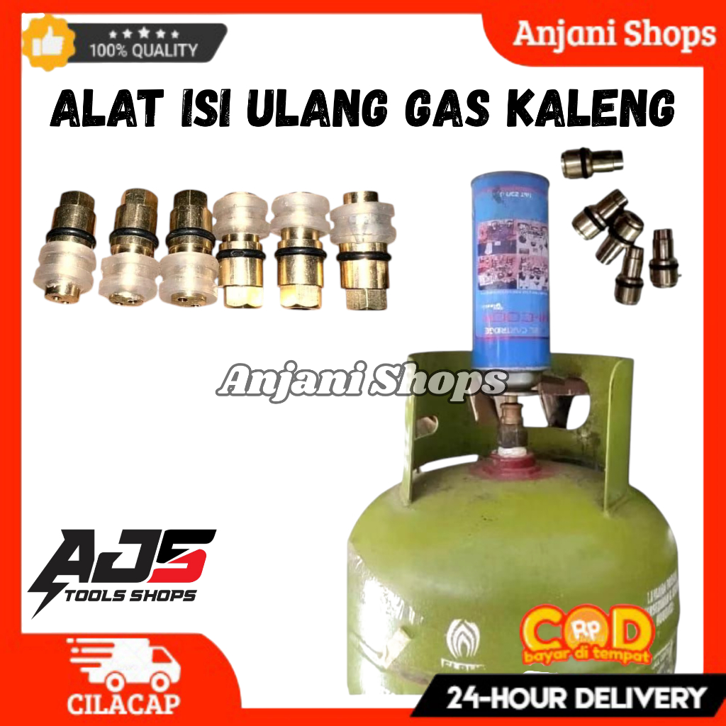 Alat Isi Ulang Gas Kaleng Portable Refil Gas Kaleng Portable SImpel Botol Robinson