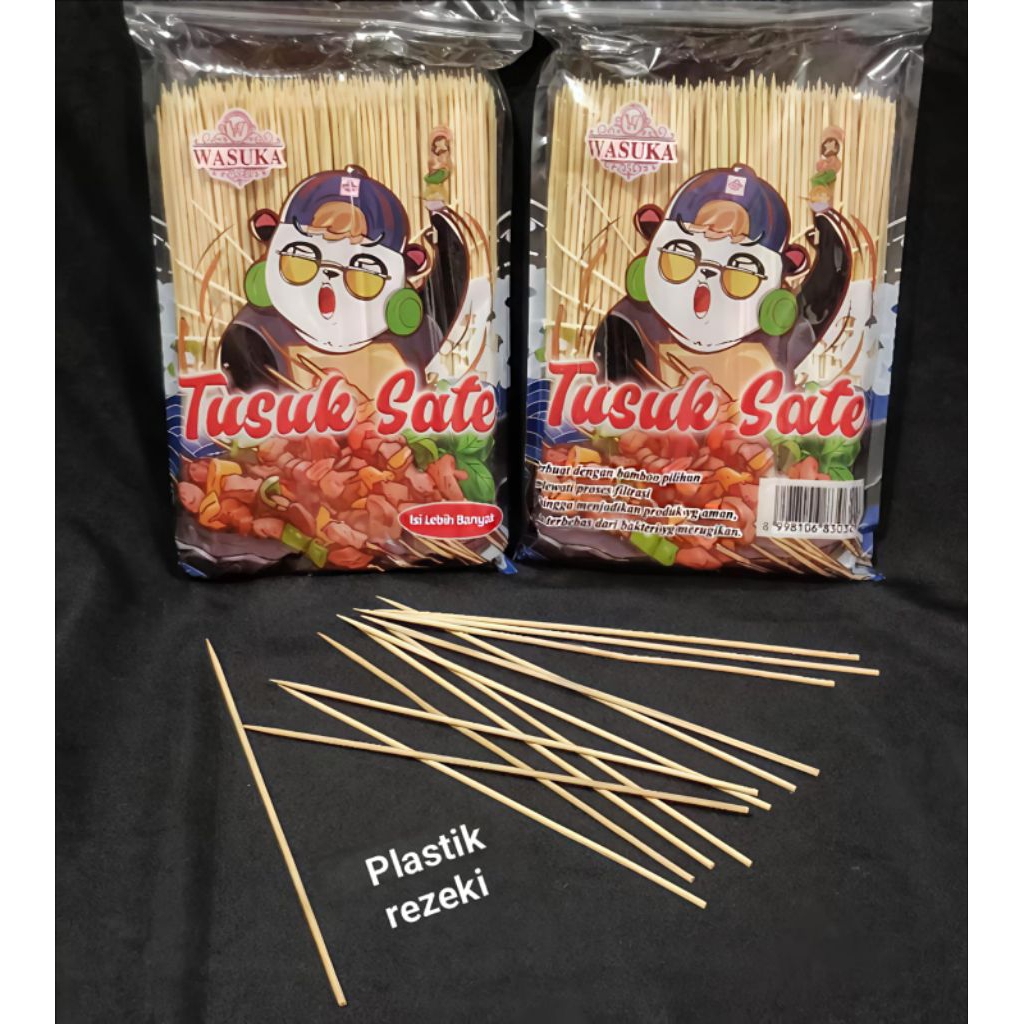 Tusuk Sate Cap Panda/ Tusuk Sate Import berkualitas / Tusuk Sate Bambu Cap Panda