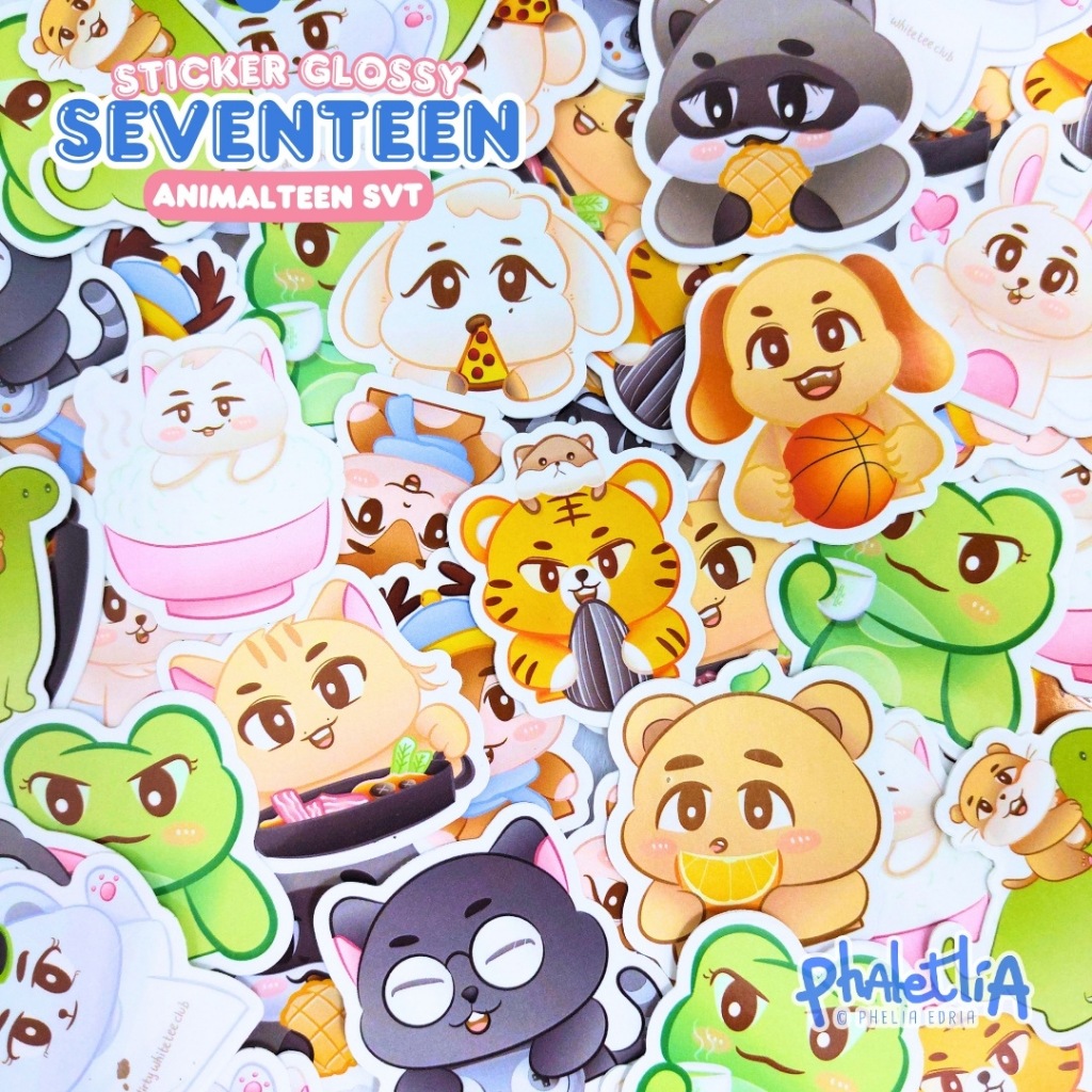 

STIKER ANIMAL SEVENTEEN by. phaletlia