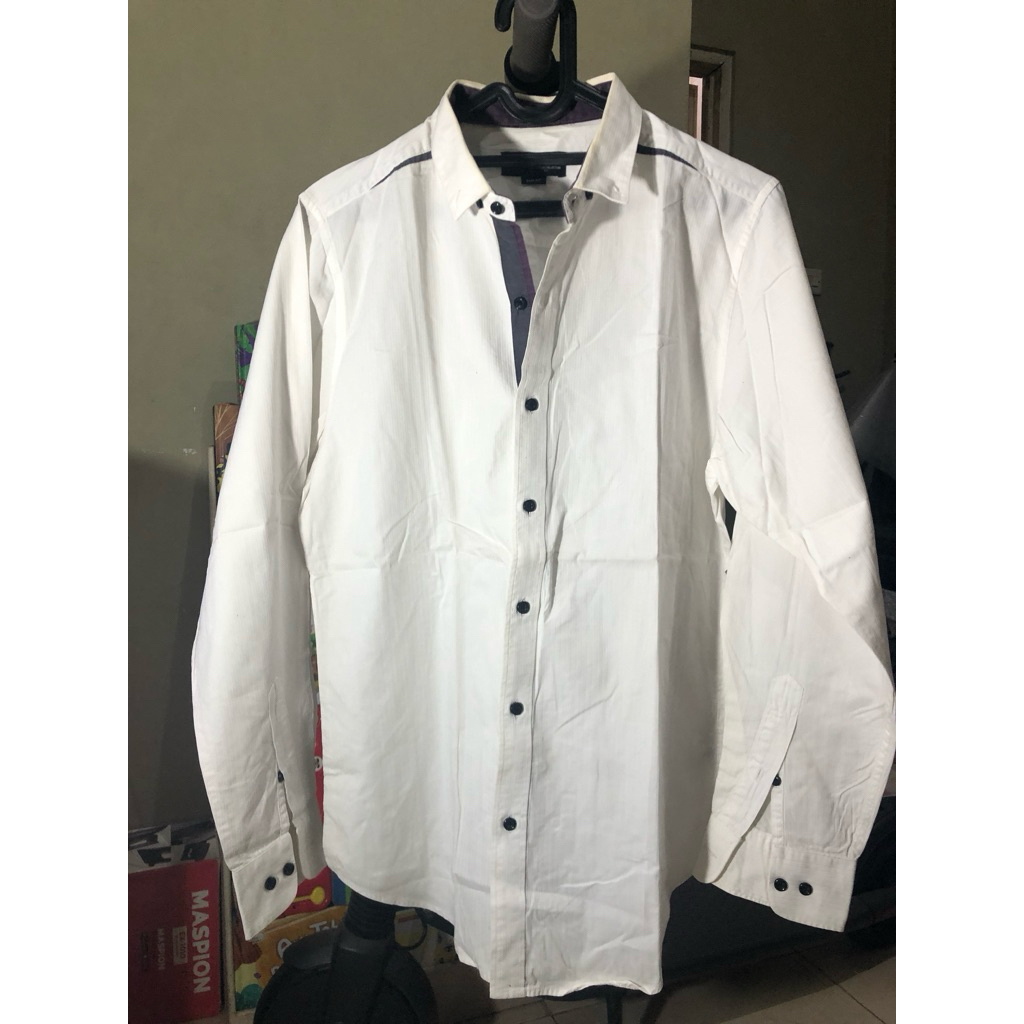 Kemeja MOC Putih+ Batik Hijau Hitam