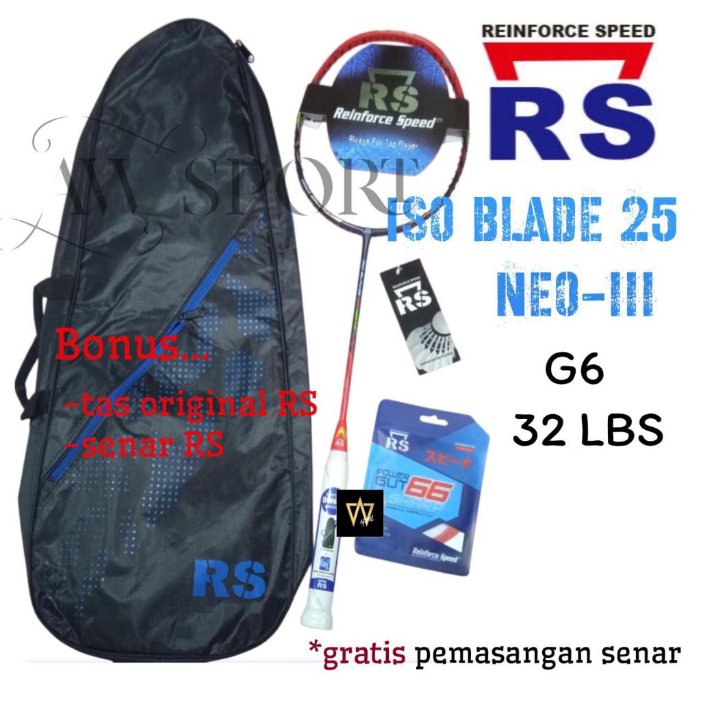 Raket Badminton RS Iso Blade 25 Neo-III G6