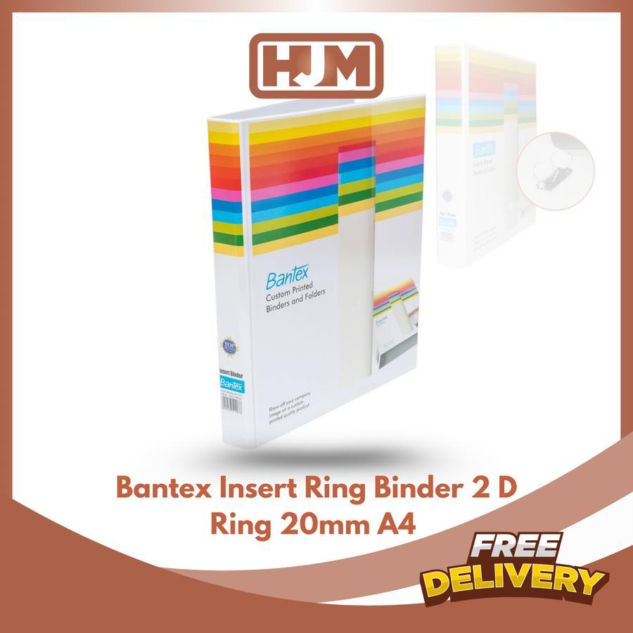 

Bantex Insert Ring Binder 2D A4 20mm 8512