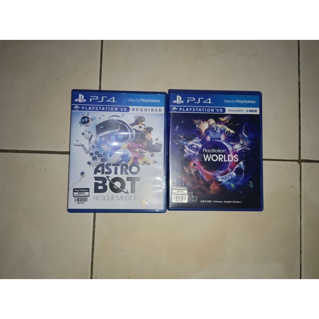 paket game PS VR Astro Bot Rescue Mission dan Playstation VR Worlds (second)