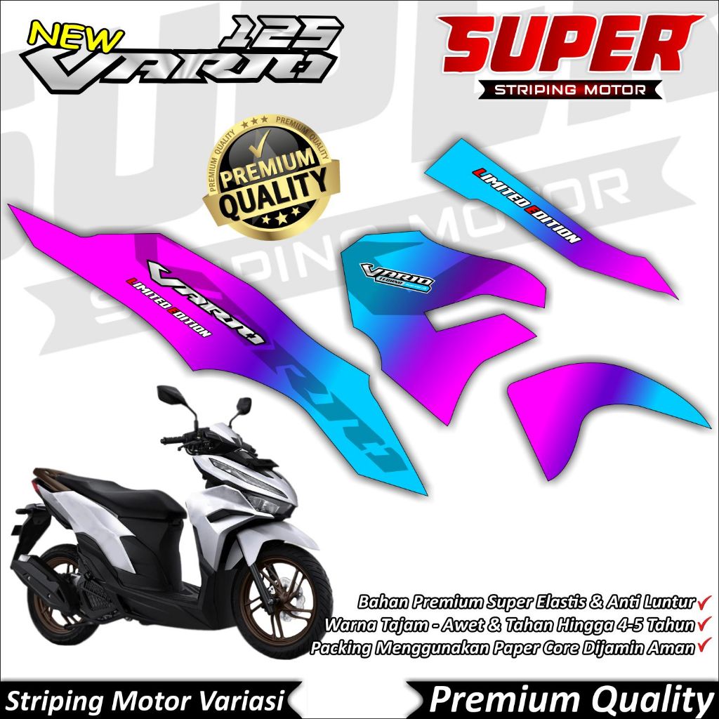 Stiker Vario 125 New 2023 Anti Luntur keren Striping Vario 125 New 2023 Striping Honda Vario 125 New