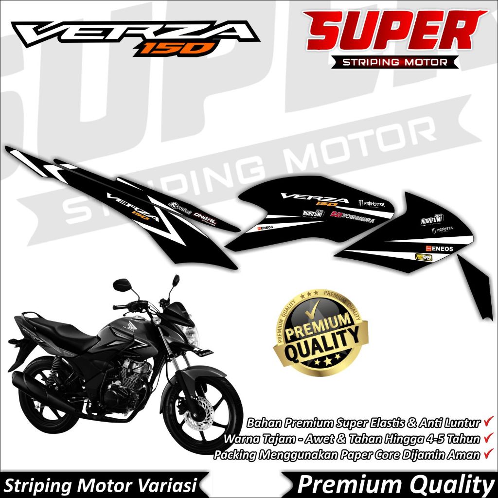Stiker CB Verza Anti Luntur keren Striping CB Verza Striping Honda CB Verza VRZ01