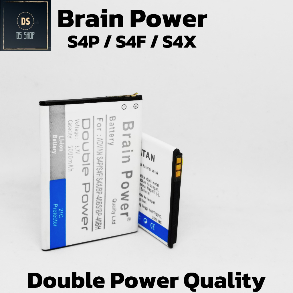 Baterai Advan S4P S4F S4X BP-40BH Original ORI Double Power Batrai Batre HP