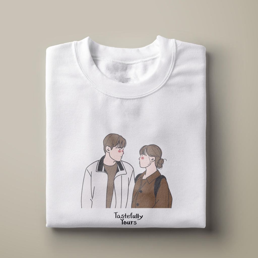KAOS KDRAMA TASTEFULLY YOURS KOREAN DRAMA T-SHIRT KOREAN DRAMA KDRAMA MERCHANDISE KAOS DRAMA KOREA