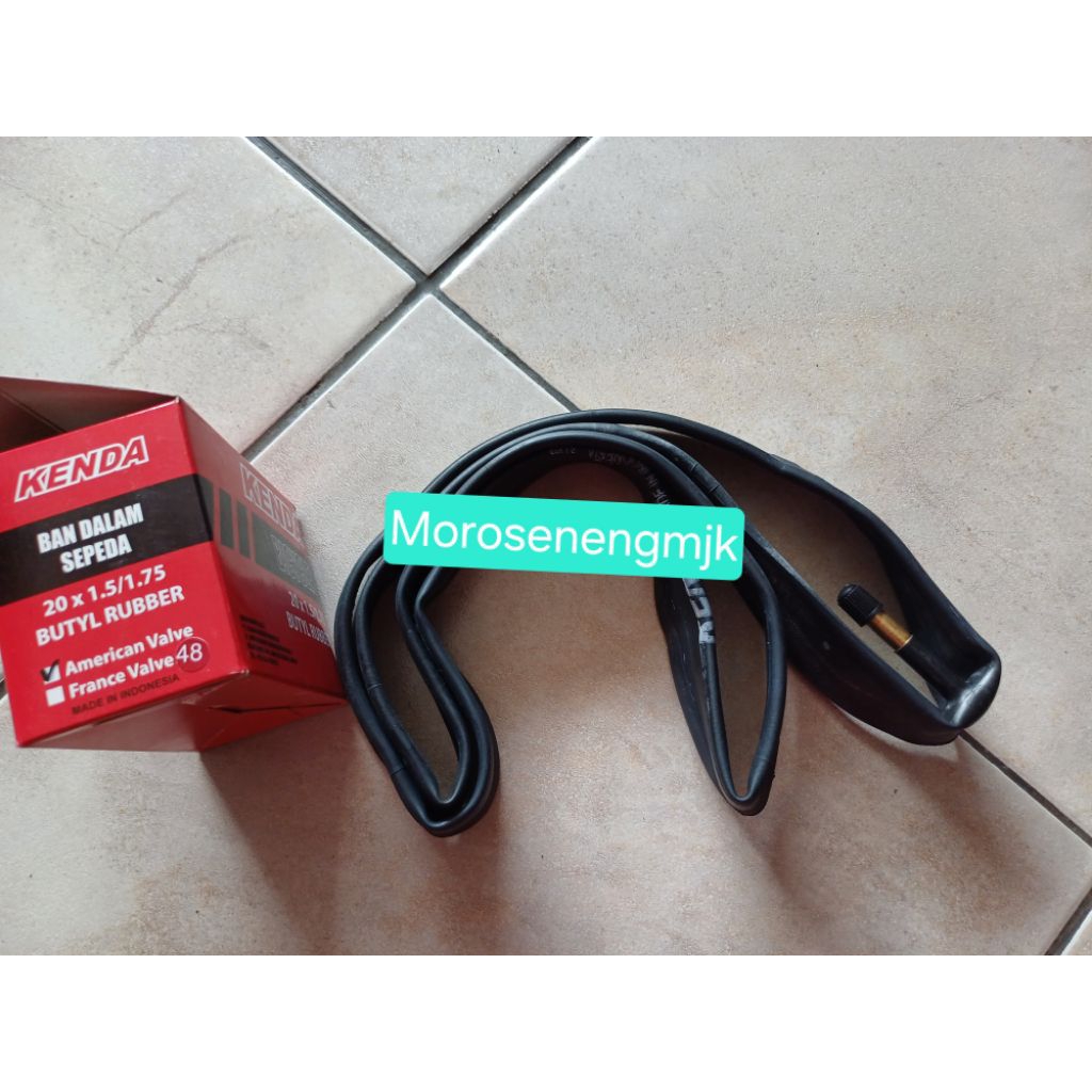 Ban dalam 20 x 1.50 kenda Av 48 / Ban sepeda 20 x 1.50 Kenda panjang