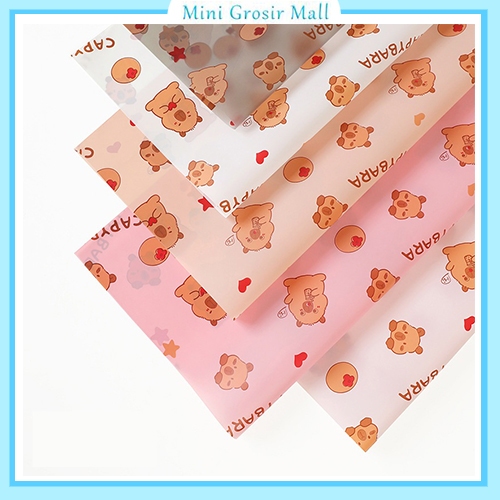 

Kertas Buket Bunga Cellophane Buket motif capybara KB83