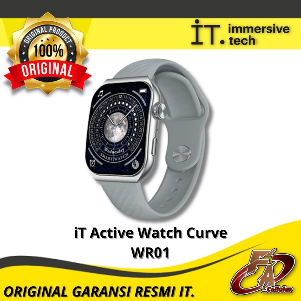 IT Active Watch Curve WR01 Smartwatch - Garansi Resmi IT Indonesia