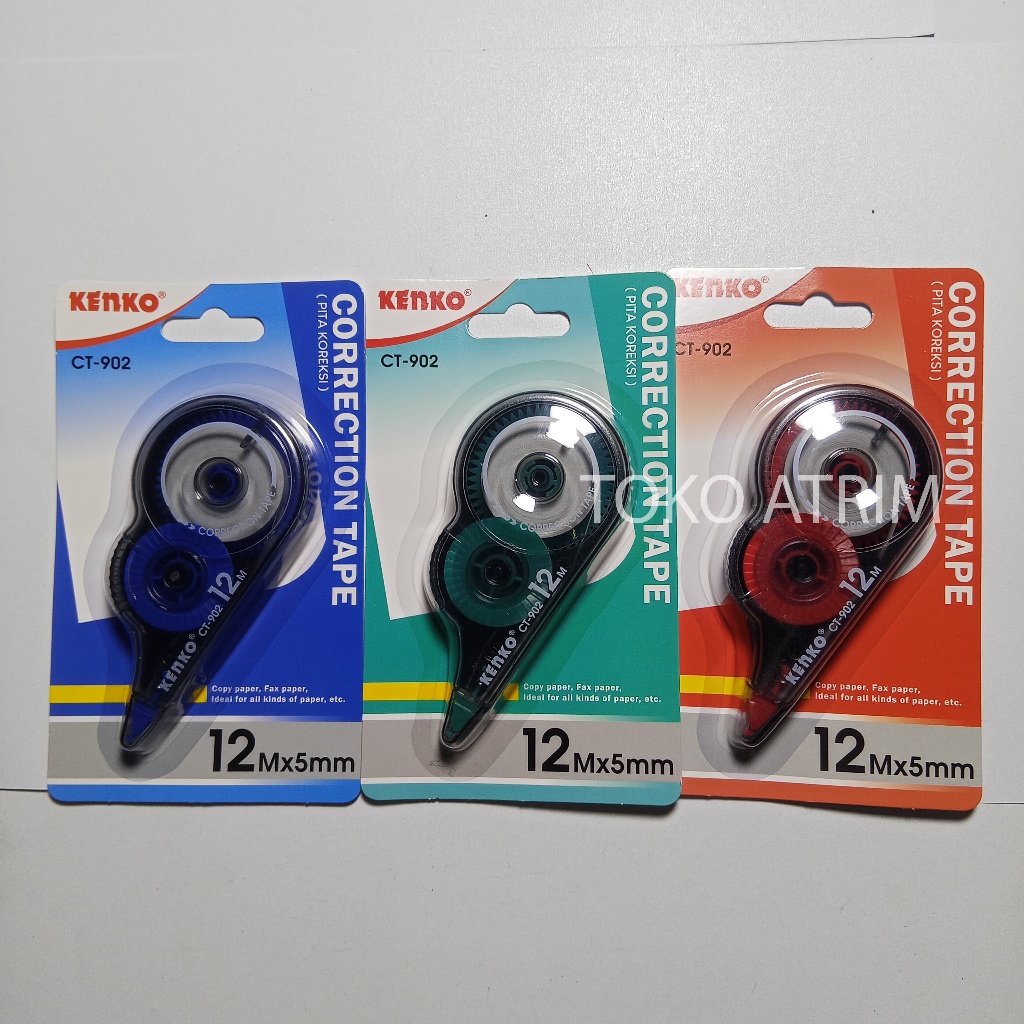 

KENKO Correction Tape TipEx Kertas TipEx Pita 12 M / 1 PCS ASLI