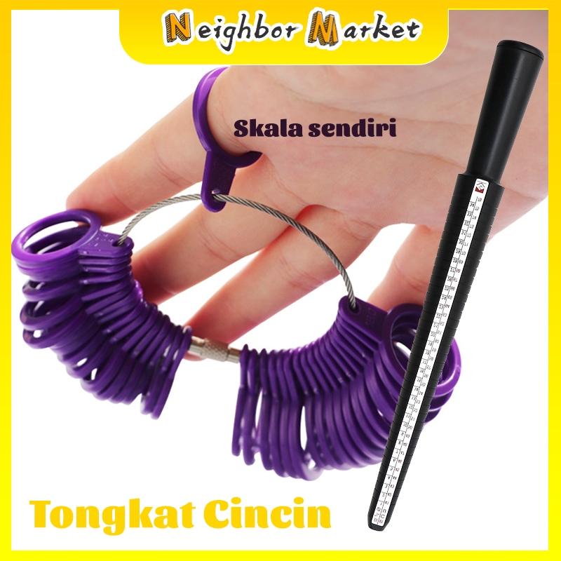 Alat Ukur Cincin / Stik Ukur Cincin Kuningan / TSK Ring Size Alat Pengukur Ukuran Lingkar Perhiasan