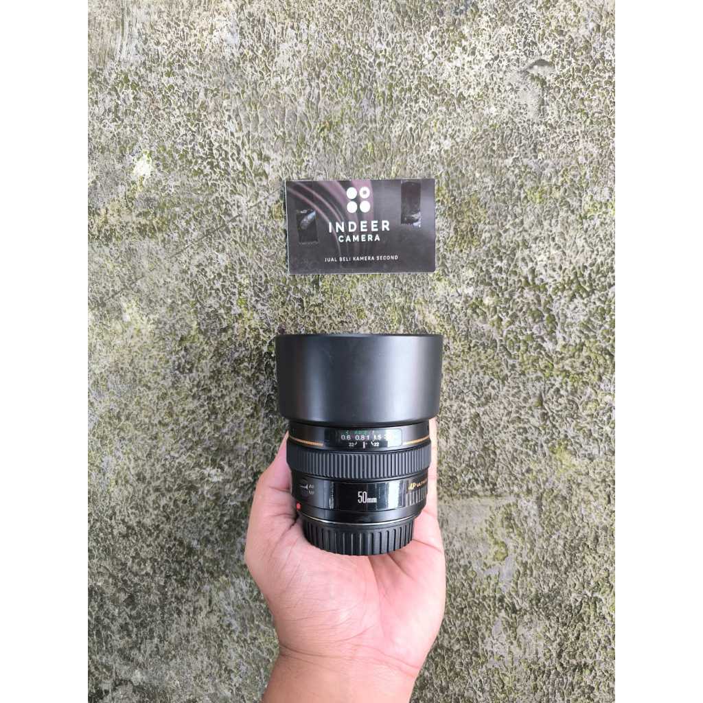 CANON 50MM F1.4 USM ULTRASONIC SECOND NORMAL ( GARANSI TOKO ) BEST QUALITY 100% ORYGINAL ✅ TERLARIS 