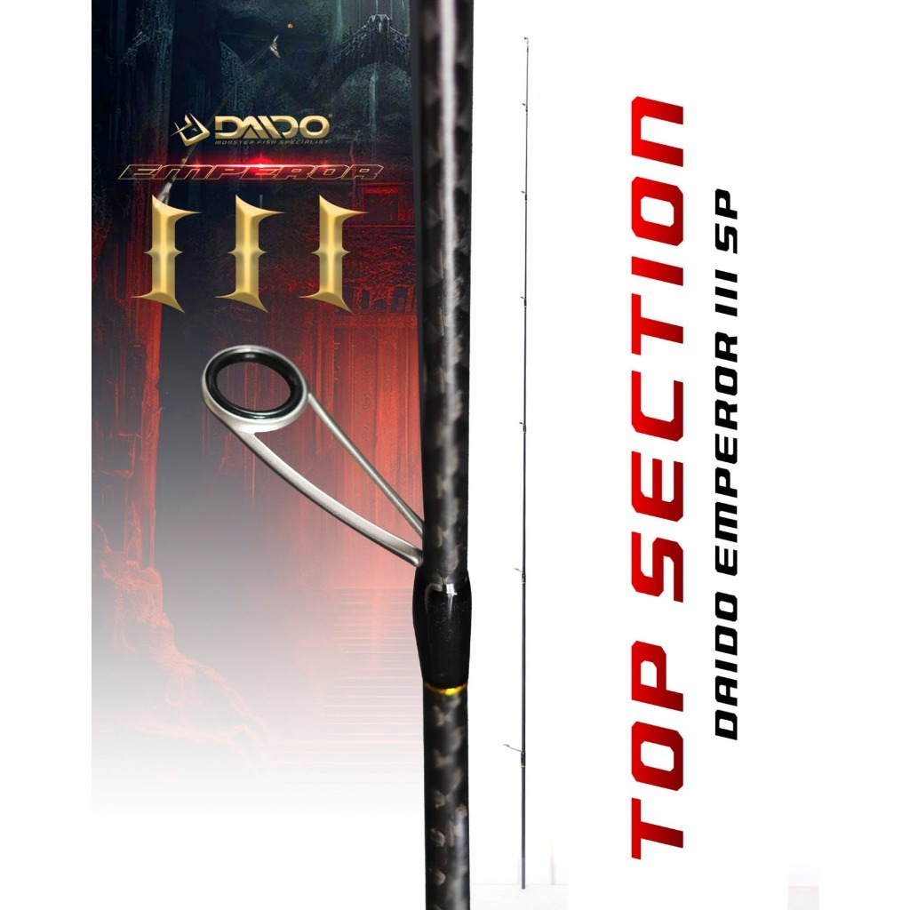 Top Section / ruas ujung joran emperor III ring fuji ( original )