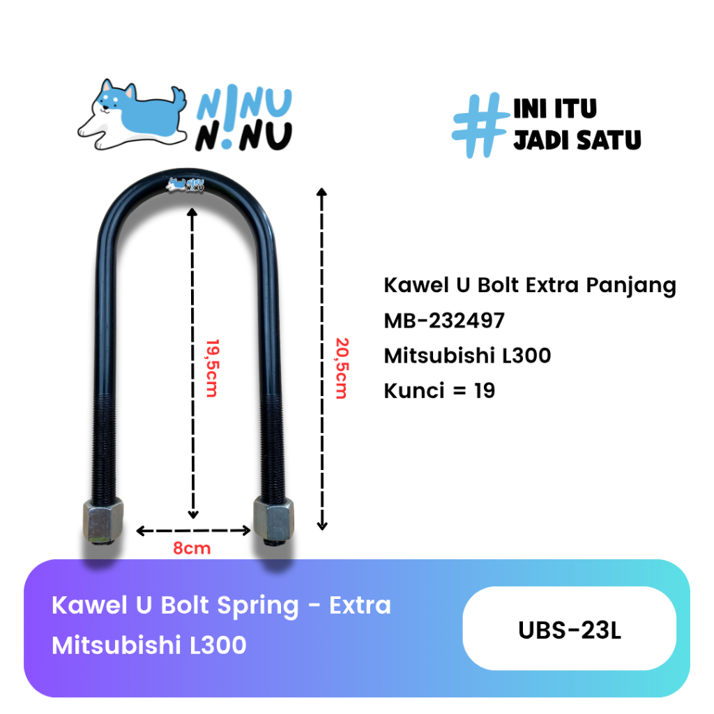 Kawel Bagel U Bolt Mitsubishi L300