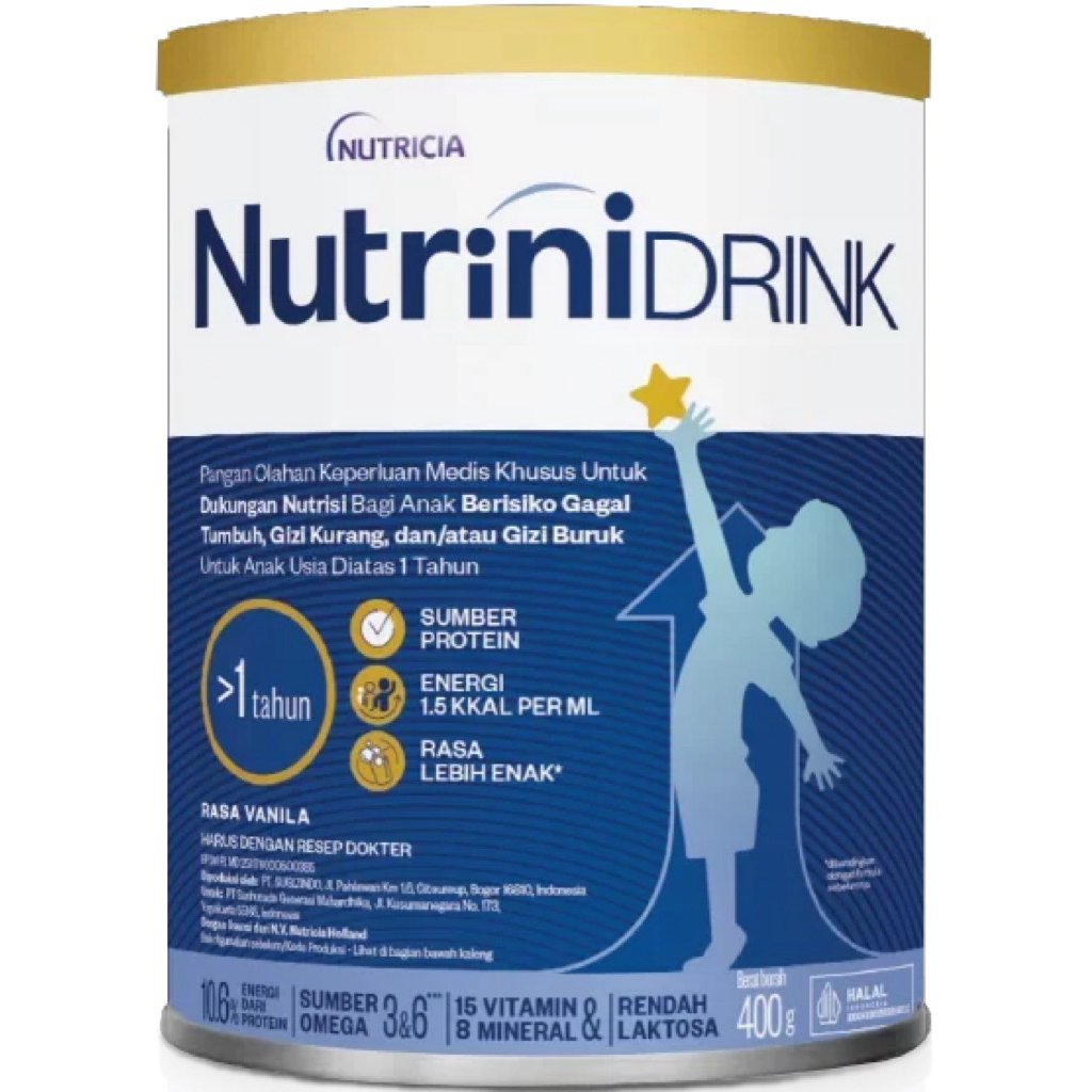 Nutrinidrink 1-12 tahun 400 gr Susu Formula Khusus untuk kejar pertumbuhan anak