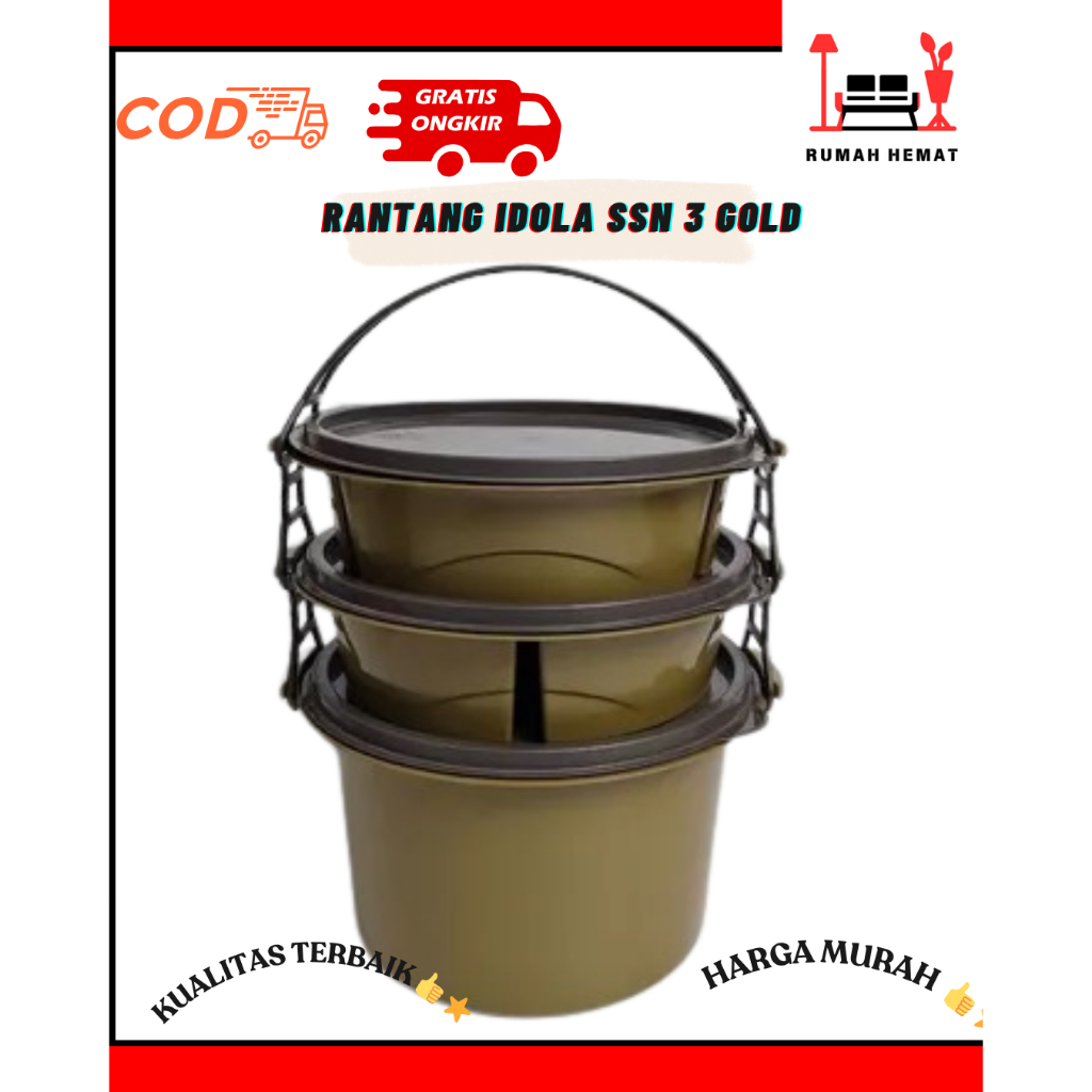 Rantang Plastik / Rantang Hajatan Murah / Rantang Susun / Rantang Piknik Bpa Free